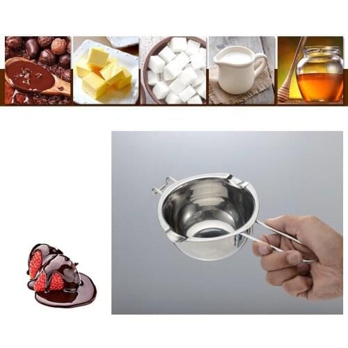 1PC Stainless Steel Double Boiler Universal Insert Fondant Caramel Chocolate Melt Bowl Butter Pot Cheese Pan Heating Baki PH 015