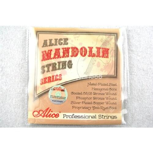 Alice AM08 Mandolin Strings Plated Steel&Silver-Plated Copper Wound Strings Free Shippng