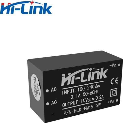Free Shipping New Style AC DC Switching Power Supply 15V 3W 0.2A 85-265Vac HLK-PM15