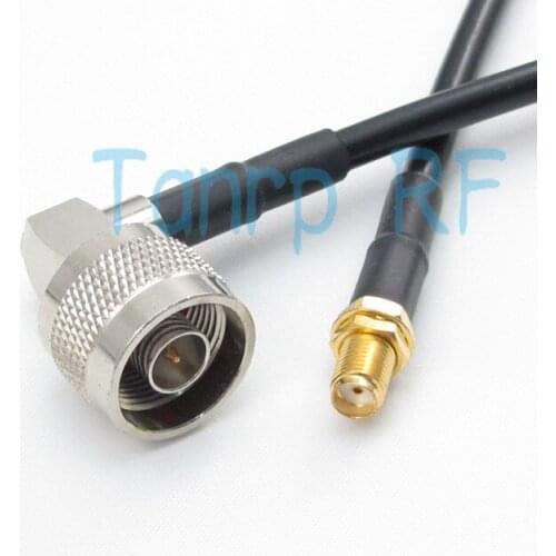 Freeshipping! N male plug Rigjht Angle to SMA female jack 200CM RG58 RF Pigtail coaxial jumper cable 6feet Wholesale