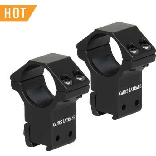 Canis Latrans Black 6063 Aluminum 25.4MM Riflescope Seperate Scope Mount For 11MM Rail Weaver Outdoor Hunting PP24-0066B