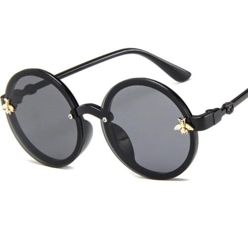 2020 Children Sunglasses Cute Round Little Bee Sunglasses UV400 Plastic Sport Sun Glasses For Baby Girls Boys Glasses Oculos