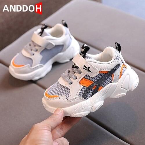 Size 21-30 Boys Breathable Running Shoes Girls Anti-slippery Sneakers Baby Wear-resistant Toddler Sneakers Children Casual Shoes
