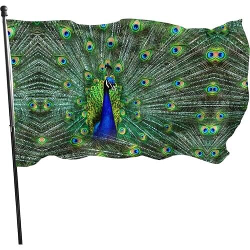 Peacock Flags 3x5 Outdoor Funny Decorative Summer Garden Flags Home Decor for Outside
