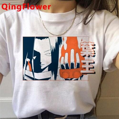 Shaman King Yoh Asakura Amidamaru clothes t-shirt female harajuku kawaii tumblr kawaii tshirt top tees couple clothes
