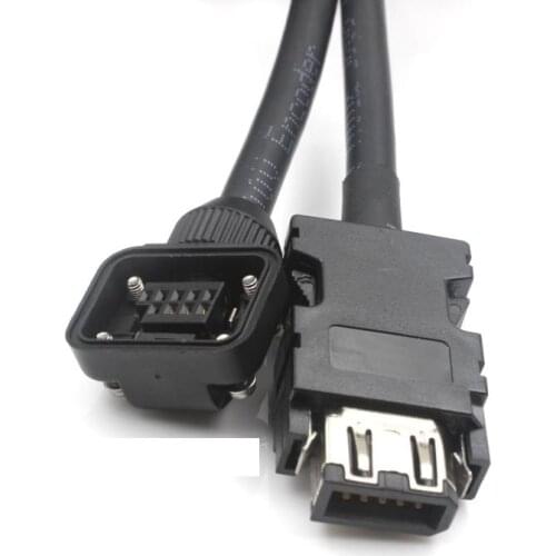 Servo Motor Encoder Cable for Mitsubishi MR-J3 J4 JE Series MR-J3ENCBL5M-A1-L Low Power 750W Suitable Code Line 3m 5m 8m 10m 15m