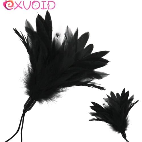 EXVOID Clitoris Tick Massage Slave Role Play Sex Shop Feather Sex Whip Sex Toys for Couples Adult Products Prostate Massager