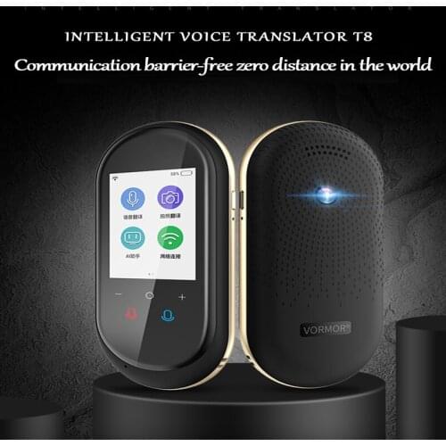 Mini T8 Translator Voice Translation Multifunction 2.4 Inch Photo Translate 106 Languages Smart Voice Translator Travel Business