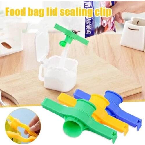 Reusable Plastic Snack Sealing Clip Fresh Keeping Sealing Tweezers Kitchen Gadgets Food Storage Seal Clamp With Discharge Nozzle