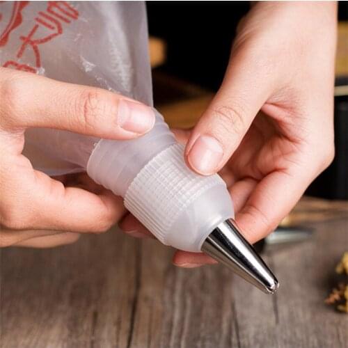 Fashion 10Pcs Icing Piping Nozzles Tips Cake Decorating Converter Coupler Pastry Tool Home Tips Adapter for Silicone Pastry Bags