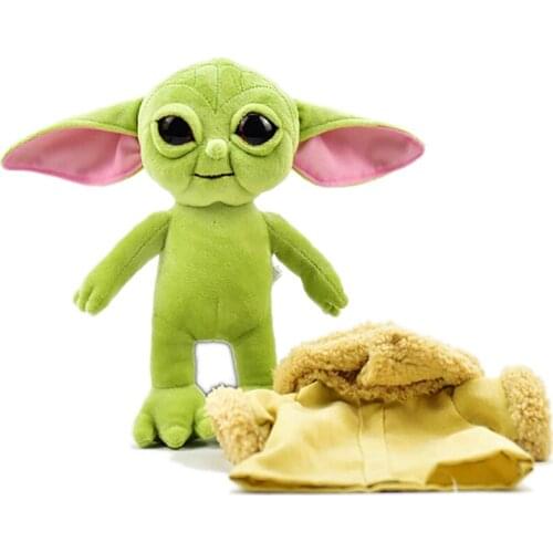 Cartoon New cute smiley face Star Wars Yoda baby plush toys Cute Star Wisdom Master Kid Stuffed Toy For Kids Force Awakens Baby