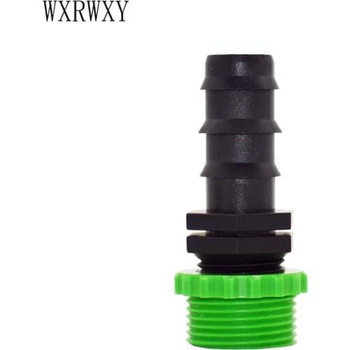 Wxrwxy Garden irrigation Male 3/4 to the 3/4 Hose Barbed connector 1/2 to the 20mm Hose adapter garden tap fittings 2 pcs