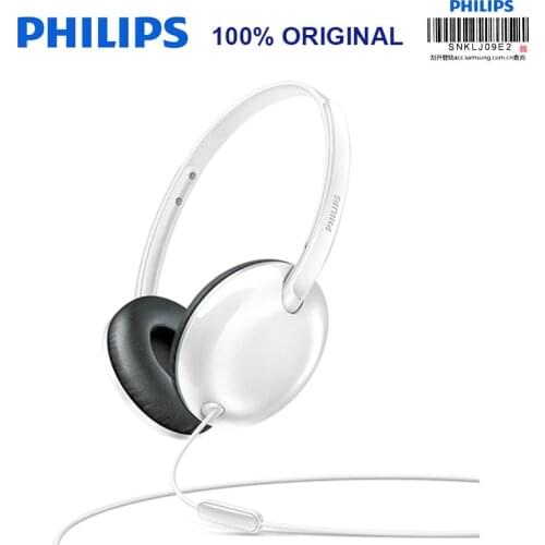 Philips SHL4405 Bass Wired Headphone with Microphone Wire Control Noise Reduction for Galaxy 8 Huawei Official Test