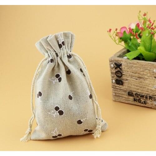Drawstring Gift Bag Pouches 10x14cm 10pcs Cosmetic Jewelry Stationary Toys Packaging Display Bags eco bags cotton bags