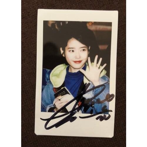 Sale signed IU Lee Ji Eun autographed polaroid 3 inches K-POP 082020