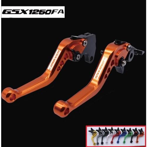 For SUZUKI GSX1250 F/SA/ABS GSX1250FA GSX 1250 FA 2010-2016 Black CNC 2 finger Short Motorcycle Brake Clutch Levers