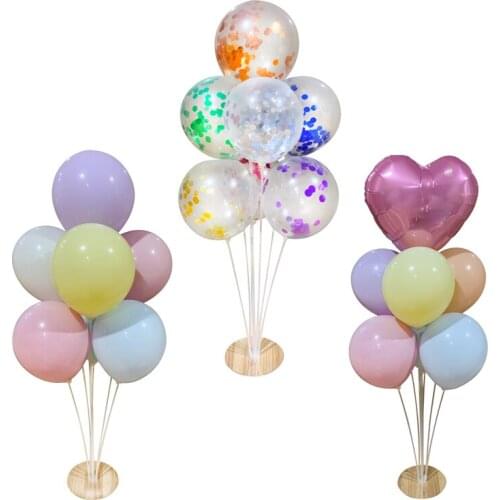 7 Tube Balloon Stand Wedding Decoration Balloon Column Baby Shower Birthday Party Decorations Kids Adult Helium Balloon Holder