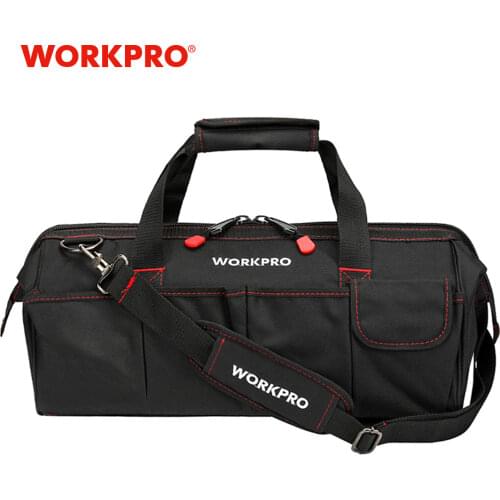 WORKPRO Tool Bags, Portable Waterproof Electrician Bag Multifunction Canvas Tool Organizer for Repair Installation HVAC