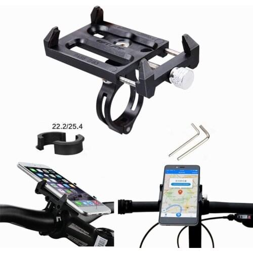 Bicycle Phone Holder Mount Universal Bike Motorcycle Handlebar Clip Stand Cell Phone Holder Bracket for Smartphones GPS Clip