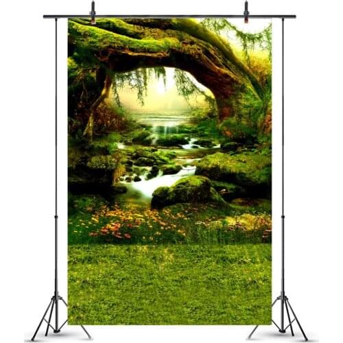 Green Backgrounds Jungle Forest Green Sunshine Grass Portrait Scenic Photographic Backdrops Photocall For Photo Studio
