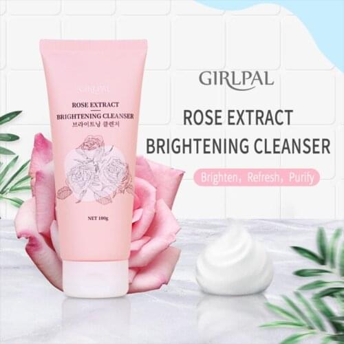 100g Rose Amino Acid Facial Cleanser Whitening Clean Moisturizing Face Washing Product Best Face Wash And Clear Face Wash