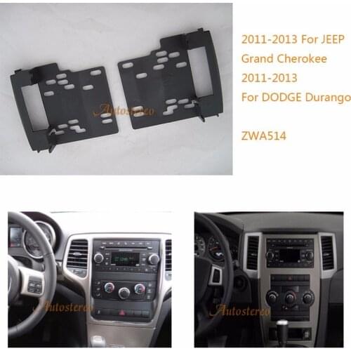 11-514 Car Radio fascia Facia for JEEP Grand Cherokee 2011-2013,DODGE Durango 2011+ Car DVD/CD Radio Stereo Panel Frame