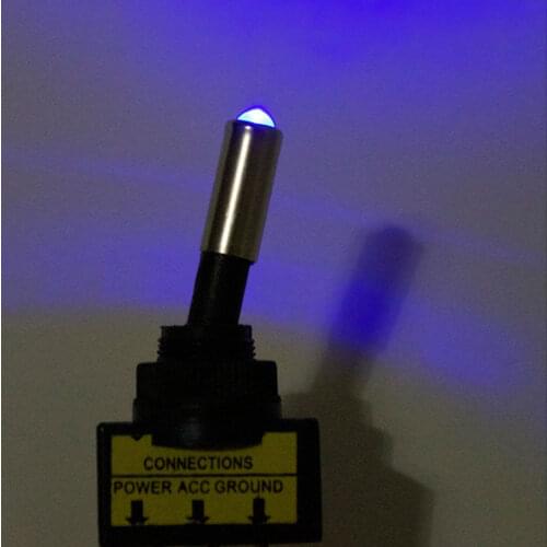 12V 3-Pin On/Off Rocker Toggle Switch Blue Light For Cars Boats RVs