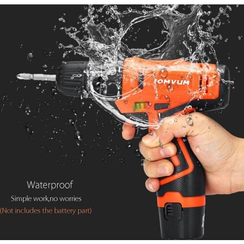 12V Waterproof Cordless Rechargeable Lithium Multifunctional ScrewDriver Electric Drill Brushless Hammer Stall Torque Driver