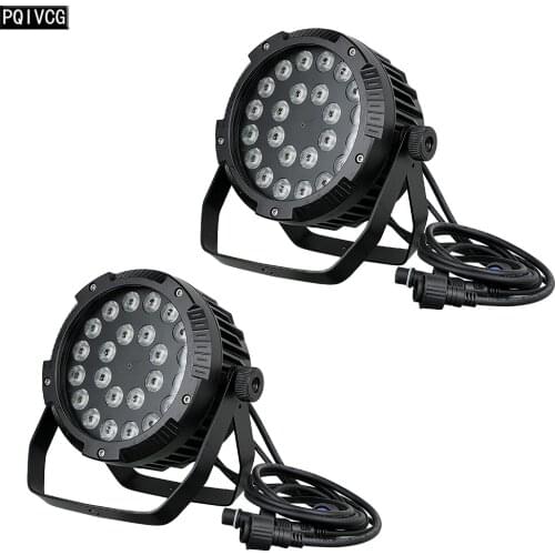 6pieces / 24x12w outdoor waterproof led par light RGBW 4-in-1 waterproof led ip65 Waterproof Par led light
