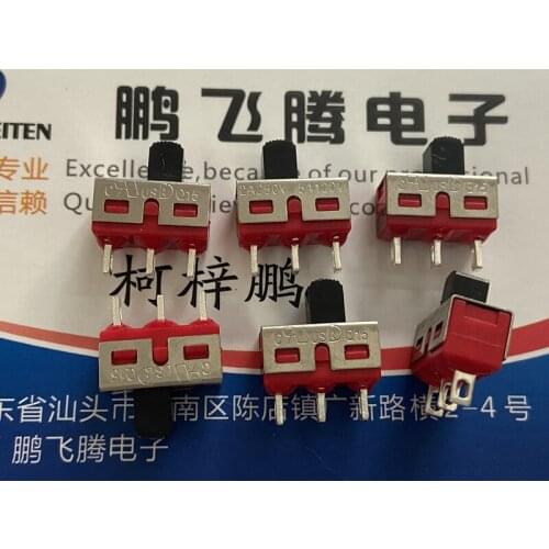 2PCS/lot Taiwan Dailywell Q15 5MS2S102AM1QE 1P2T power toggle switch 3 feet 2 gear small sliding 5A