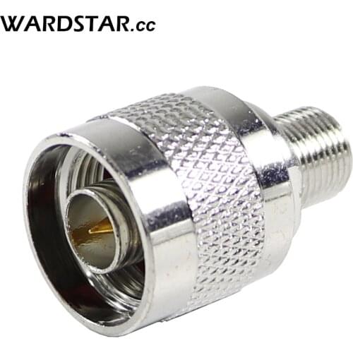 2pcs N Male Plug to F Female Jack RF Coaxial Adapter Connector