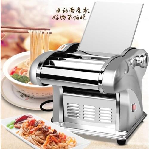 220V Electric Noodle Press Machine Pasta Maker Small Home Use Stainless Steel Dough Cutter Dumplings Roller Noodles