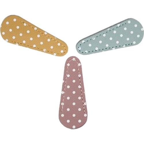 3x PU Leather Sewing Scissors Sheath Polka Dot Quilting Scissors Collect Storage