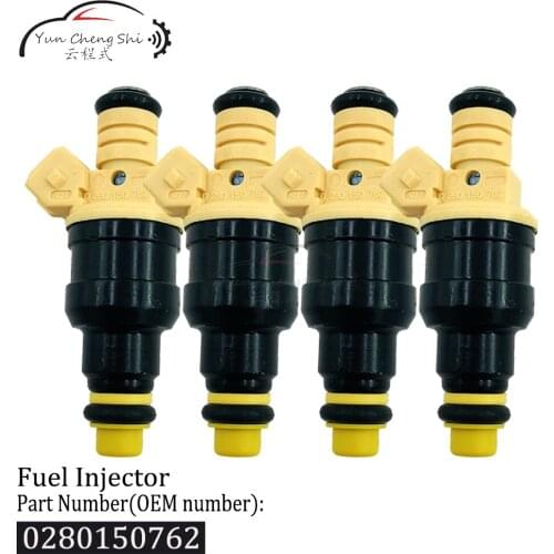 4pcs/Set Fuel Injectors Set 0280150762 for 1985-1995 Peugeot Volvo 1.9 2.2 2.3