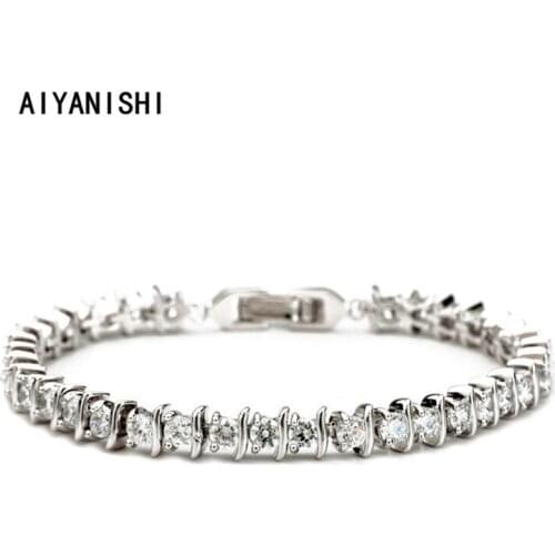 AIYANISHI 18K Gold Filled Lucky Bracelet for Female Bracelet Charm Bracelet Bangle for Women Anniversary Gift Jewelry Wholesale