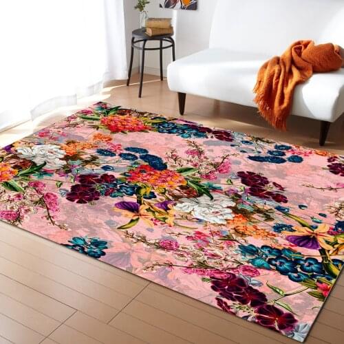 Botanical Garden Carpet for Living Room Kids Bedroom Bedside Rugs Soft Carpets Home Sofa Table Decor Mat