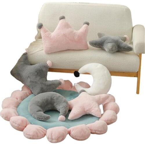 Sofa Throw Pillow Cushion Bedside Back Crown Cushion Living Room Bedroom Decoration Couch Pillow