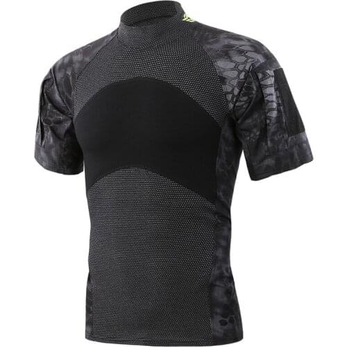 Summer Military Camouflage T-shirt Men Us Army Combat Short Sleeve Tactical T Shirt Cotton O Neck Camo Airsoft Paintball Clothes