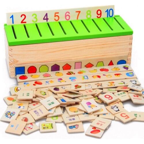 Montessori Early Educational Puzzles Toys Children Wooden Creature Cartoon Puzzle Intelligence Learning Puzzle Kids Gift