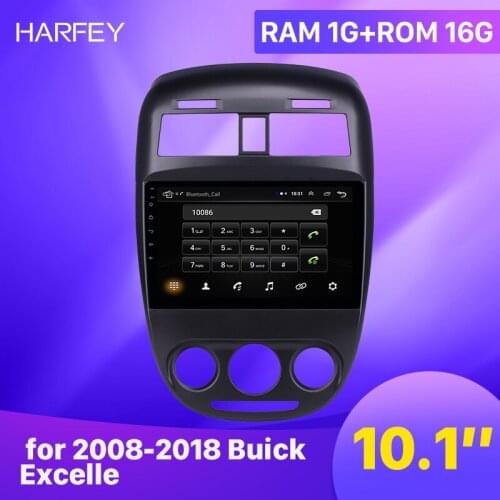 Harfey HD Touchscreen 10.1 inch Android 9.1 car GPS Radio for 2008 2009-2018 Buick Excelle With Bluetooth support Carplay DVR