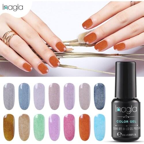 Inagla Furcoat 8ML Gel Nail Polish Soak Off UV LED Nail Gel Varnish Vernis Semi Permanent Nail Art Primer For Gel Lak Manicure