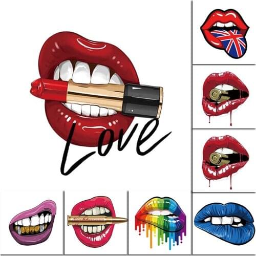 Colorful Sexy Lips 5D DIY Diamond Painting Cross Stitch Girl Mouth Fashion Diamond Embroidery Picture of Rhinestone Decor