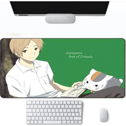 Pad Mouse Speed Non-slip Mat Mause Manga Deskmat Table Pads Gamer Big Mousepepad Gaming Pink Keyboard 3d Natsume Yuujinchou Hot