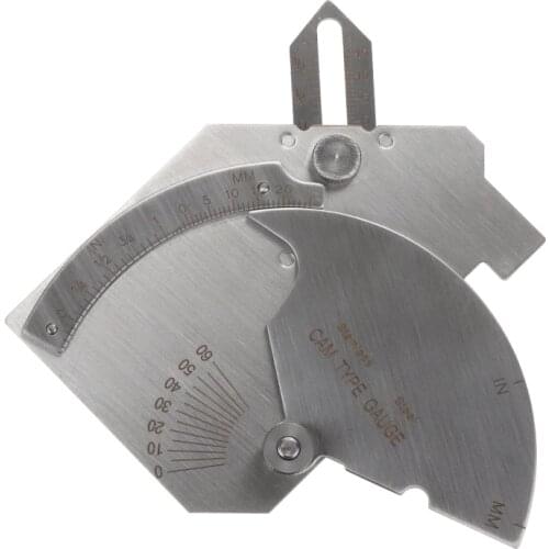 1pc Silver Bridge Cam Gauge Gage Test Ulnar 2"/ 50mm Mayitr Stainless Steel Welding Gauge Welder Inspection Gauge Measuring Tool