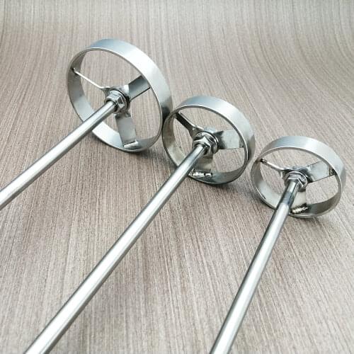 1set lab stainless steel turbine type blade paddle DIA 50mm 60mm 80mm impeller stirring blade with sitrrer rod