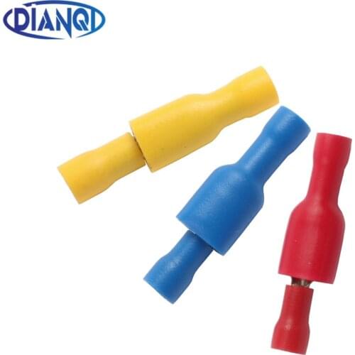 16-10AWG MDD FDFD Female male Insulated Spade joint 100PCS Crimp Connector Terminal Male/Female Kit 100PCS 50pair FDFD+MDD