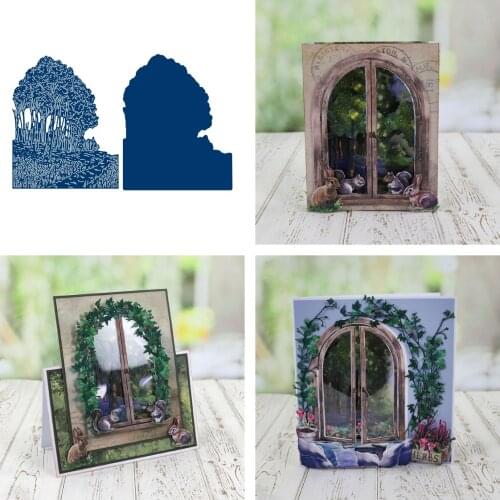 Tree Vines and Grass Metal Cutting Dies for DIY Scrapbooking Crafts Stencils Maker Photo Album Template Handmade Decoration 2021