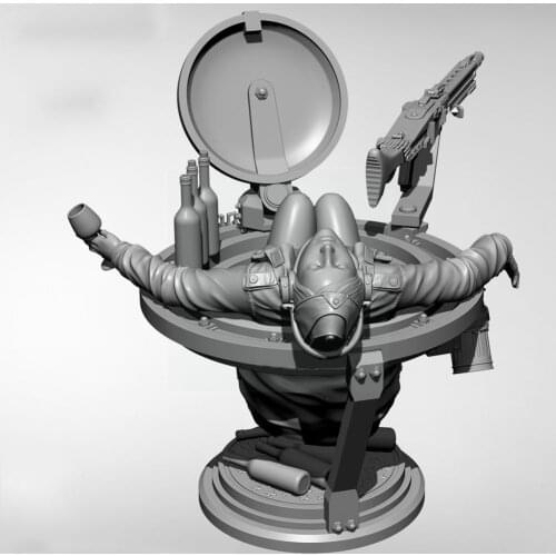 1/24 Yufan Model Resin Model Kits Figure Diy Self-assembled Yfww-2082 Y4q8