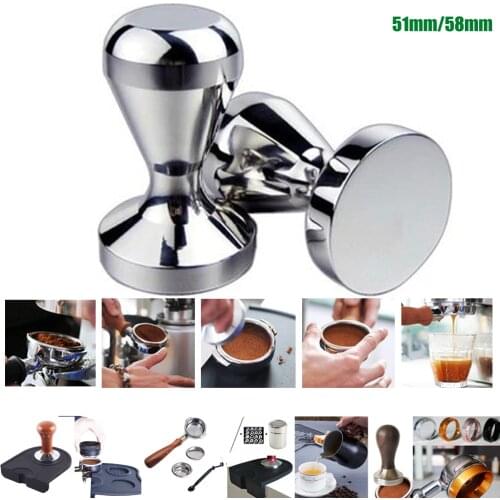 Aluminium Alloy 51mm Tamper Handmade Coffee Pressed Powder Hammer Espresso Maker Cafe Barista Tools Machine Accessories