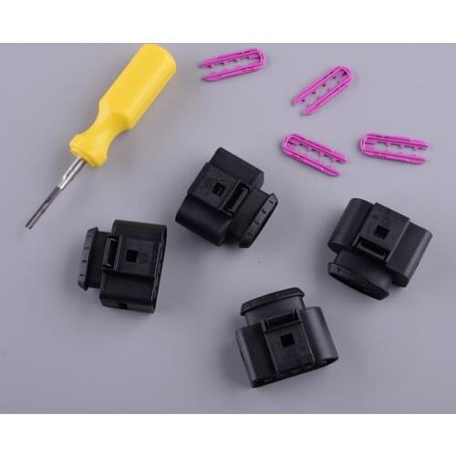 4B0973724 Ignition Coil Connector Repair Kit With 0.3cm Space Take-Up Tool Car Fit For Audi A1 A2 A3 A4 A6 A8 Q7 TT VW